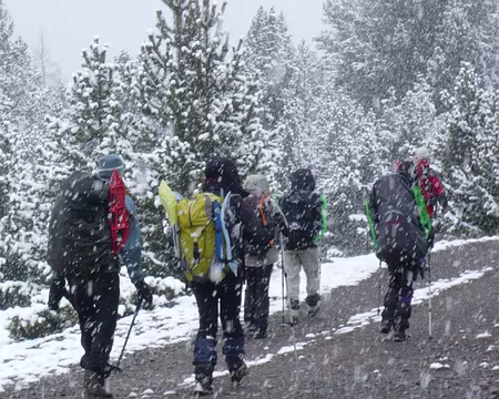 542 Descente vers les Meyriès et Ville-Vieille.