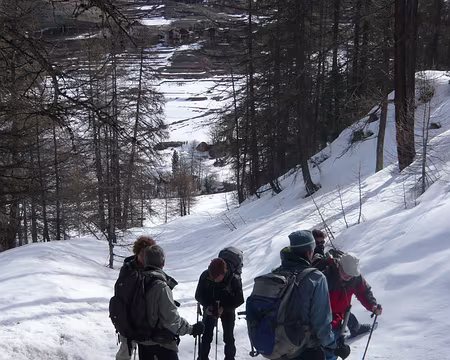 590 Nous repartons après avoir mis en place les arvas.