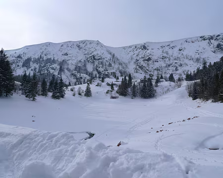 043 Le Lac du Forlet, glacé lui aussi.