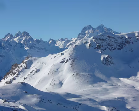 PXL059 Depuis la Porte de Cristol : la Meije et le Rateau