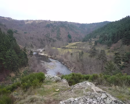 005 La Loire, à une trentaine de kilomètres de sa source, se fraie un chemin dans le paysage.
