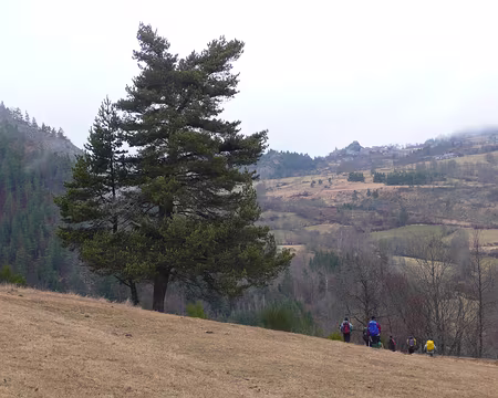 113 A travers champ, vers le village de Queyrières.