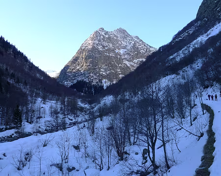 PXL018 3ème jour. Sur la longue piste qui remonte le vallon Gesso della Valletta.