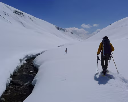 PXL025 C'est parti pour 6 km dans le vallon du Ferrand. Ici, près des chalets des Quirlies.