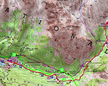PXL052 Samedi : du Boréon au refuge et guère plus vus la météo et le risque 4 en altitude.