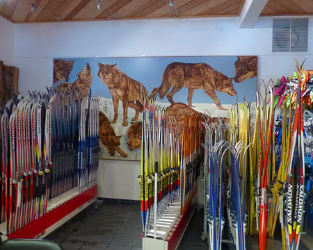 PXL103 Au Boréon on pratique, le ski de fond, la cascade de glace, la raquette et le loup.