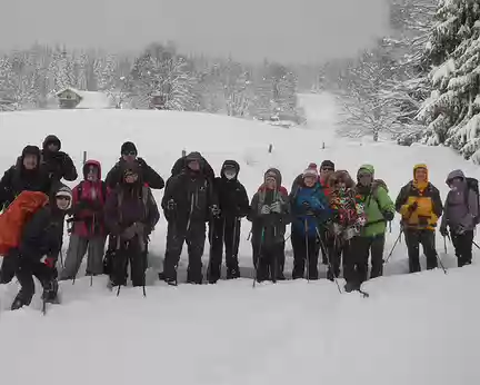 P2010028 Record à battre : 16 participants, altitude 1148m à la Petite Echelle sous 1m de neige.