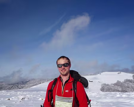 PXL035 Pour Pierre-Emmanuel, c'est la première rando-raquettes...