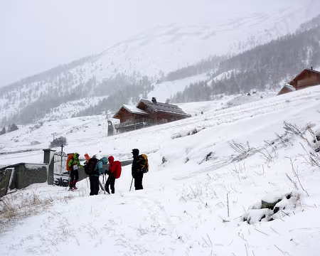 79 Petit blizzard sur le hameau de Maison-Méane.