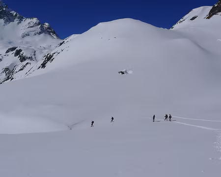 043 Faisons la trace, sur l'Alpe Forno.