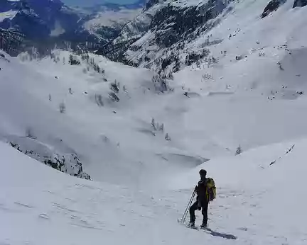 047 En descendant de l'Alpe Forno, vue sur le haut du Val Devero.