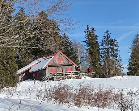 IMG_20260202_040 La cabane (1390m) du Club Alpin Suisse, où nous allons passer les deux premières nuits.