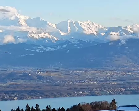 IMG_20260203_110 De retour à la cabane, début de soirée avec vue sur le Mont Blanc.