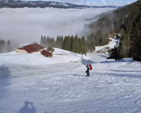 IMG_20260207_070 Descente de la piste de ski déserte de Brassus ...