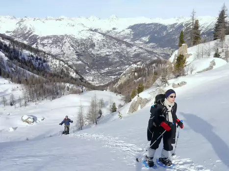 2013-01 Briancon Marie Hélène C, Myriam H, Virginie C, Xavier L, détail sortie