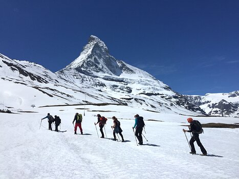 2019-05 Zermatt Françoise C, Caroline MB, Benoît R, Lino P, Xavier L, détail sortie
