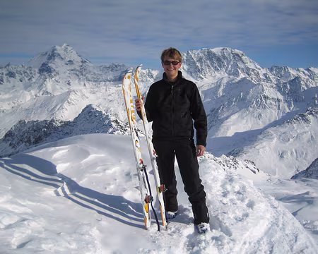003z2365 Le Grand Combin et le Vélan depuis le sommet du Mont Telliers
