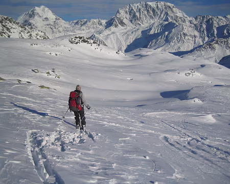 004 Le Grand Combin et le Vélan depuis le sommet du Mont Telliers