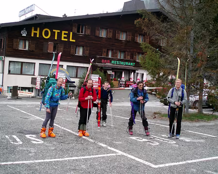 01 J1: Départ de l'Hôtel à Bourg St Pierre