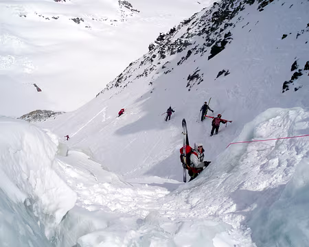 14 Passage des séracs du couloir du Gardien