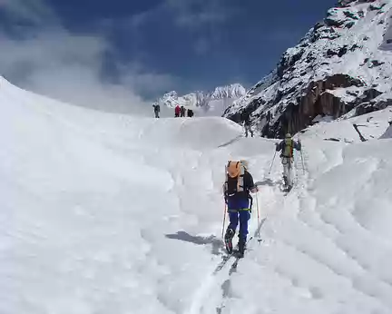 16 pour prendre pied sur le glacier d'aletsch