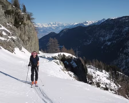 2009-01-09_03 Montee de Finhaut au Vieux Emosson. 9 janvier 2009