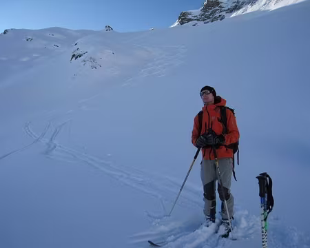 2009-01-10_08 Descente du glacier de la Finive. 10 janvier 2009