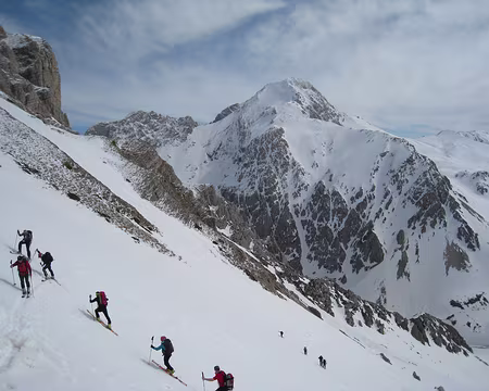 2010-03-25_15 Arrivée à la Sella dei Grilli, face W du Gran Sasso