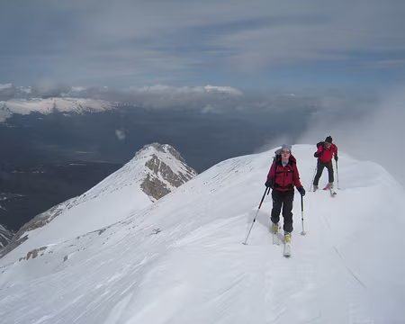 2010-03-25_20 Arrivée au sommet de l'Intermesoli, Monti della Laga