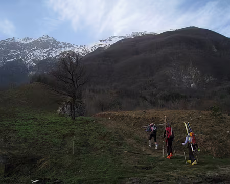 2010-03-26_01 Départ du lago di Pagliara, face N du Camicia