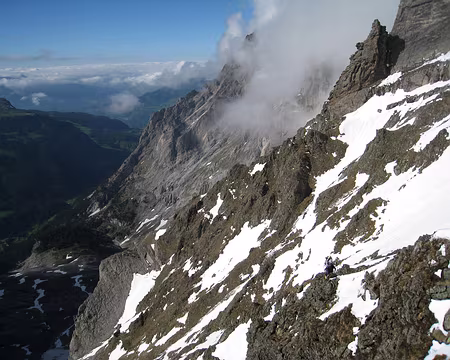 2010-06-04_20 Sur l'arête entre le bivouac Rosenlaui et la cabane Dossen