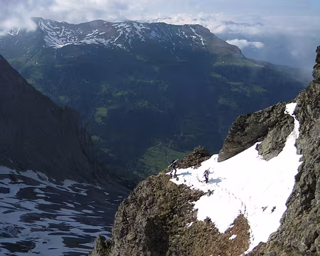 2010-06-04_22 Sur l'arête entre le bivouac Rosenlaui et la cabane Dossen