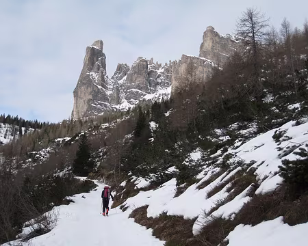 2011-01-26_20 Sur la piste du refuge Vazzoler, Torre Venezia