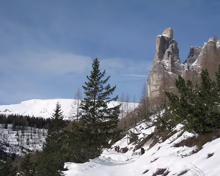 2011-01-26_22 Sur la piste du refuge Vazzoler, Torre Venezia