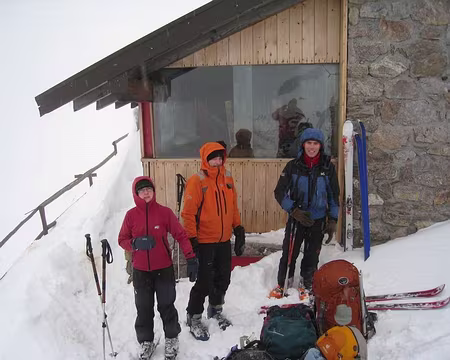 2011-03-07_01 Départ du rifugio Tagliaferri (2328 m)