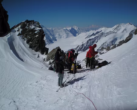 PXL066 arrivée au FIESCHERSATTEL 3923m