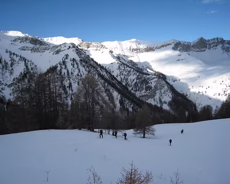 2012-01-08_01 Montée aux Marcelettes, sous la Crête de Curlet