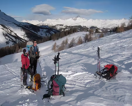 2012-01-08_05 En montant aux Marcelettes, sous la Crête de Curlet