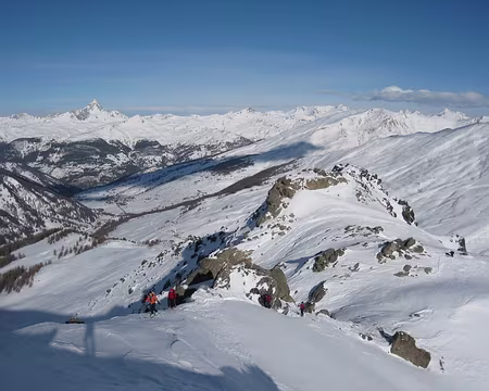 2012-01-08_20 Sur l'arête NE des Marcelettes