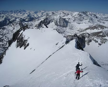 2012-03-13_12 Descente de l'arête SW de la Dent Parrachée