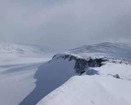 2012-04-06_09 Sur l'arête E du Svellnose, Styggebrean