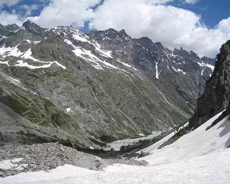 2013-06-22_23 Descente sur le Glacier Noir, au dessus du Pré de Mme Carle