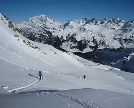 084 Montée en face S du Grand Mont, Mont Blanc