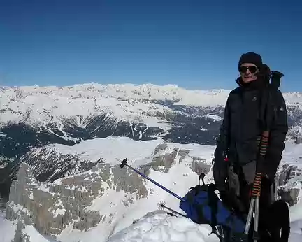 2014-03-17_18 Au sommet de la Cima Sella (2919 m), massif Ortles-Cevedale au loin