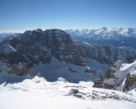 2014-03-17_56 Au sommet de la Cima Brenta, face N de la Cima Tosa et Crozzon di Brenta
