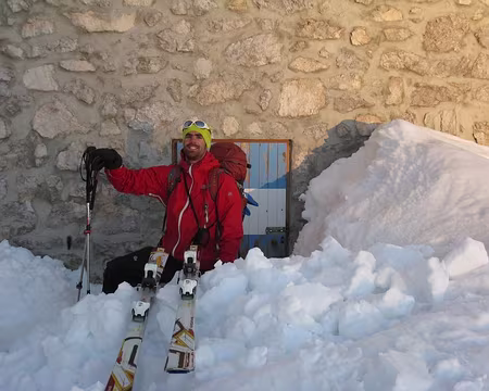 2014-03-20_01 Départ du refuge Tosa