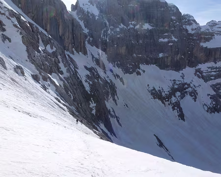 2014-03-21_11 Passo del Vallon Orientale, descente versant S