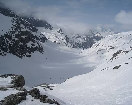 014 Sortie du glacier de Glairetta, descente vers le refuge Bezzi