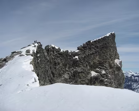 105 Sur l'arête terminale de la Grande Rousse N