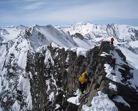 109 Sur l'arête terminale de la Grande Rousse N